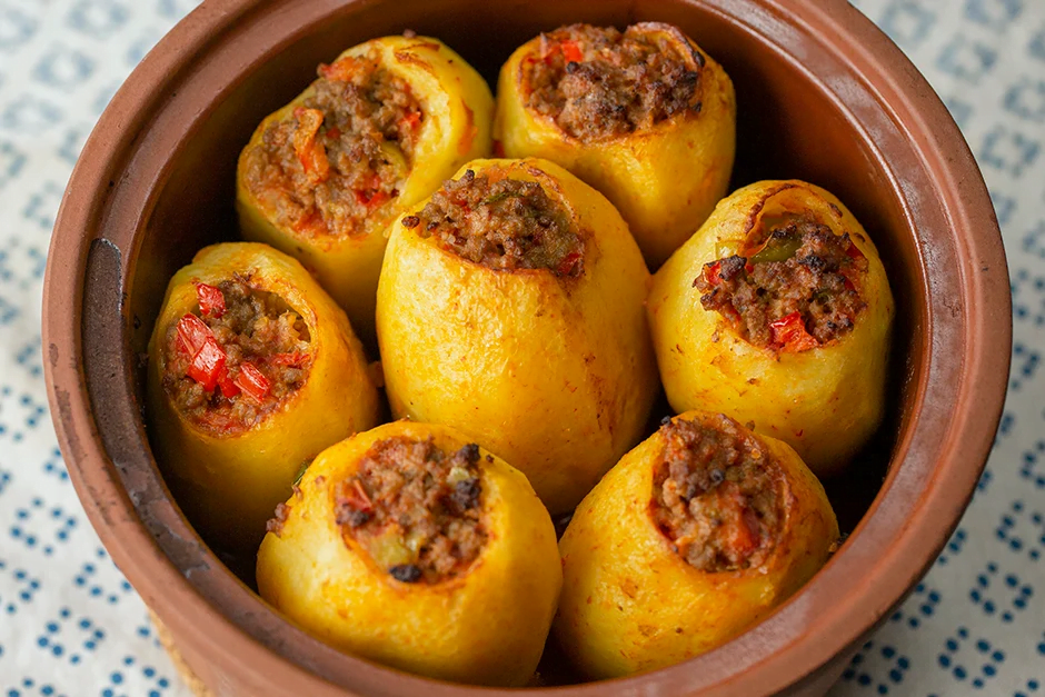 Kiymali Patates Dolmasi – Gevulde aardappelen