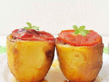 Patates dolmasi – Gevulde aardappelen